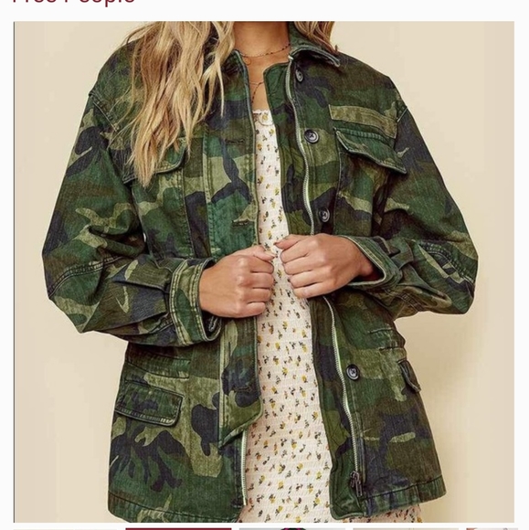 Free People Seize The Day camouflage army jacket - Picture 11 of 16